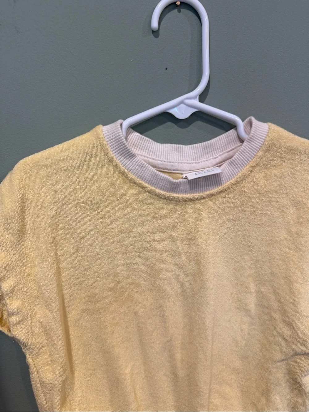 ZARA 2 piece toddler terry cloth outfit